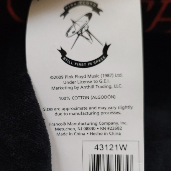 Y2K New Pink Floyd Dark Side Of The Moon Beach Bath Pool Towel Cotton - Picture 3 of 3